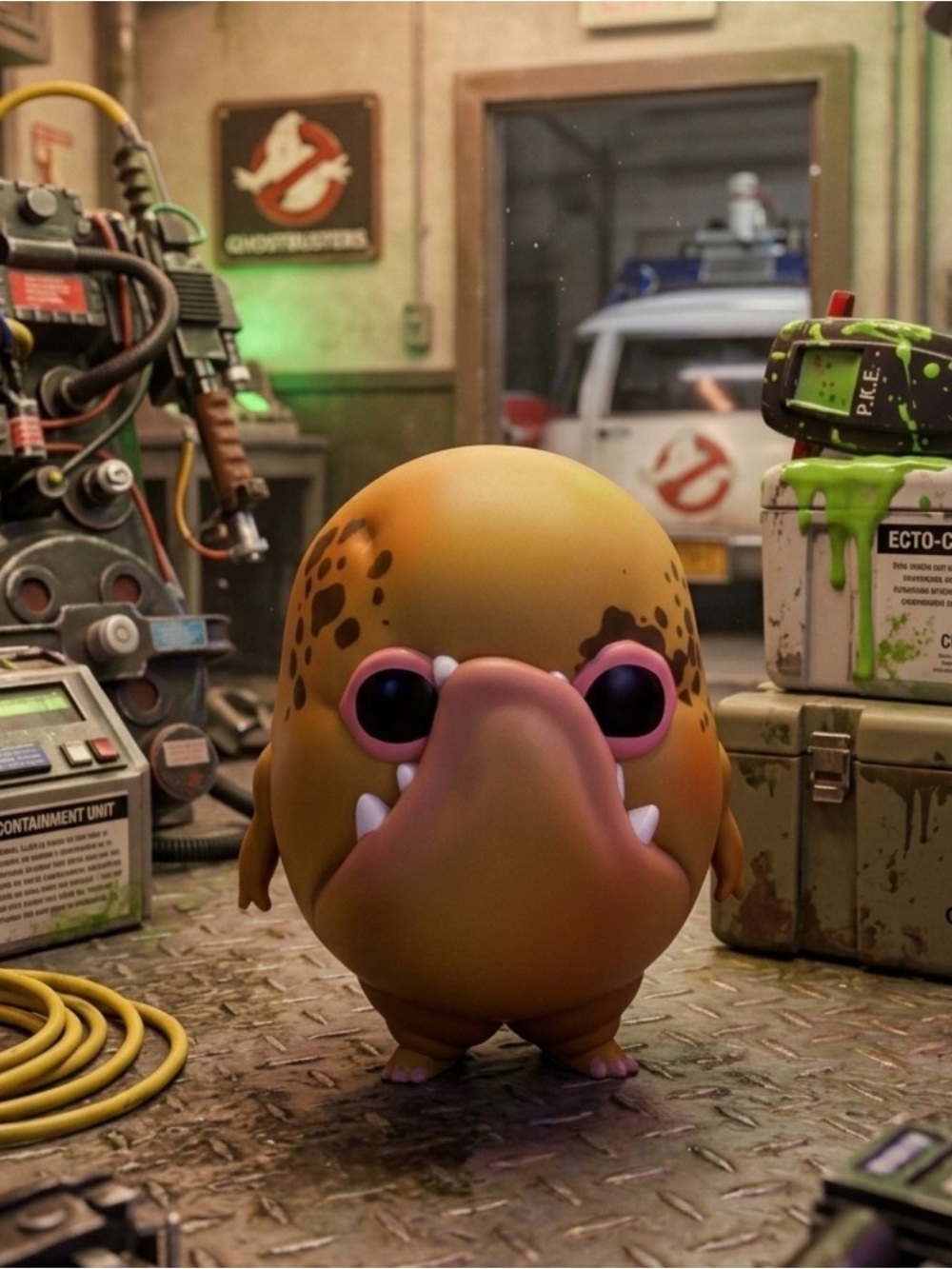 Cute Brown Pukey Funko Pop from Ghostbusters Frozen Empire